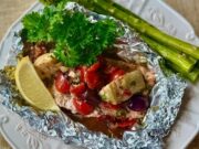 Mediterranean Salmon Baked in Foil