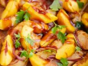 Roasted Peach BBQ Chicken Bake Roasted Peach BBQ Chicken Bake