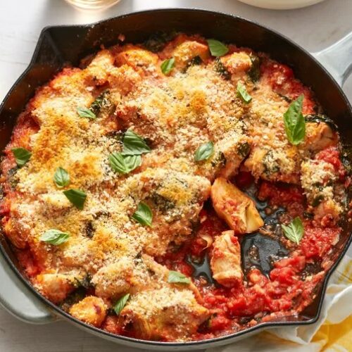 Spinach Artichoke Chicken Bake