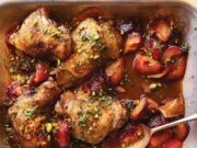 Sticky Chicken & Plum Traybake Sticky Chicken & Plum Traybake