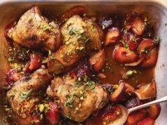 Sticky Chicken & Plum Traybake Sticky Chicken & Plum Traybake