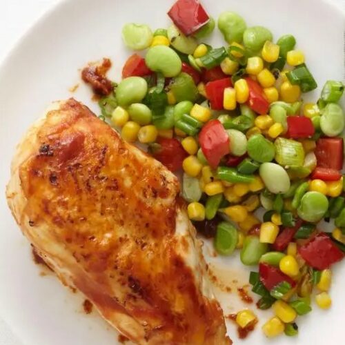 BBQ Chicken with Fresh Summer Succotash