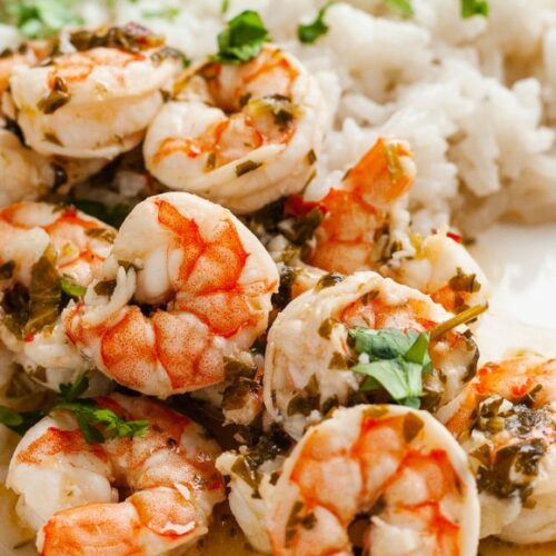 Cilantro Lime Shrimp with Coconut Rice