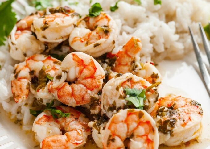 Cilantro Lime Shrimp with Coconut Rice