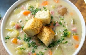 Creamy Dairy Free Potato Ham and Leek Soup Creamy Dairy Free Potato Ham and Leek Soup