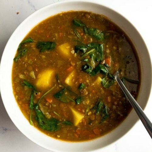 Hearty Lentil Potato Soup