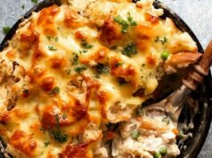 Garlic Bread Topped Leftover Turkey Pot Pie: The Coziest Thanksgiving Sequel Leftover Turkey Pot Pie