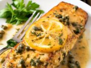 Restaurant Quality Pan Seared Halibut with Lemon Caper Sauce Restaurant Quality Pan Seared Halibut with Lemon Caper Sauce