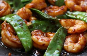Easy 15 Minute Shrimp and Snow Pea Stir Fry Shrimp and Snow Pea Stir Fry