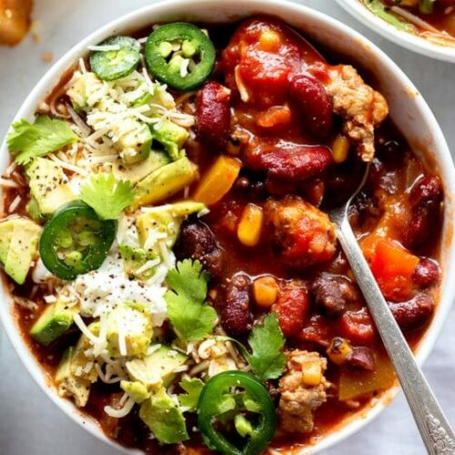 Slow Cooker Turkey Chili