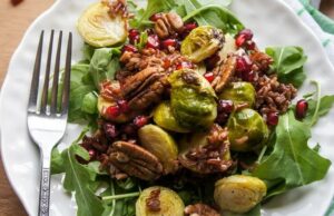 Warm Winter Red Rice, Arugula, and Brussels Sprouts Salad: Your New Favorite Cozy Meal Warm Winter Red Rice, Arugula, and Brussels Sprouts Salad