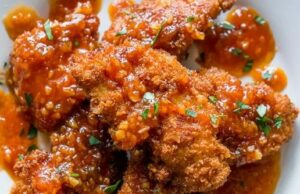 Crispy Asian Chicken Strips with Garlic Chili Sauce Asian Chicken Strips with Garlic Chili Sauce