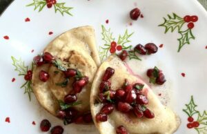 Brown Butter Sage Pierogies with Pomegranate Gremolata: An Elegant Holiday Appetizer Brown Butter Sage Pierogies with Pomegranate Gremolata