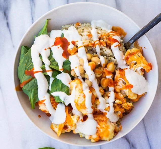 Buffalo Cauliflower Buddha Bowl Buffalo Cauliflower Buddha Bowl