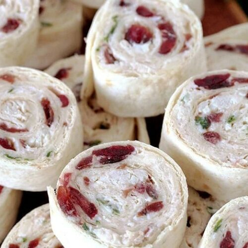 Cranberry Turkey Tortilla Roll Ups