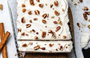 Gingerbread Loaf with Maple Cream Cheese Frosting Gingerbread Loaf with Maple Cream Cheese Frosting