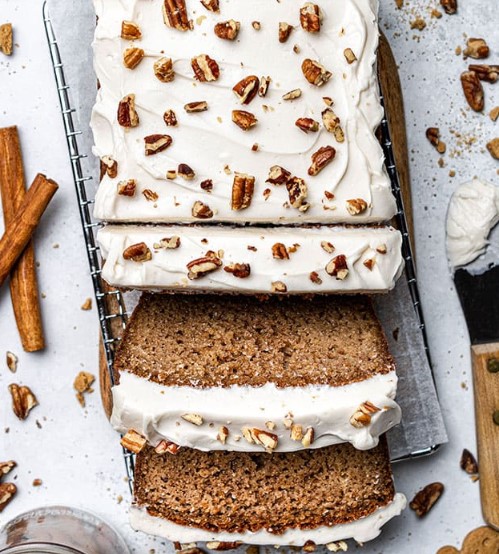 Gingerbread Loaf with Maple Cream Cheese Frosting Gingerbread Loaf with Maple Cream Cheese Frosting