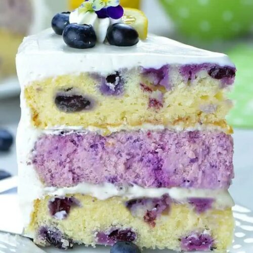 Lemon Blueberry Cheesecake Cake
