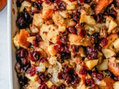 Cranberry Apple Sausage Stuffing The Ultimate Thanksgiving Side Dish Cranberry Apple Sausage Stuffing