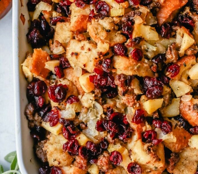 Cranberry Apple Sausage Stuffing Cranberry Apple Sausage Stuffing