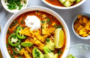 Crockpot Chicken Tortilla Soup Crockpot Chicken Tortilla Soup