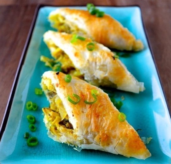 Curry Lime Chicken Phyllo Rolls Curry Lime Chicken Phyllo Rolls