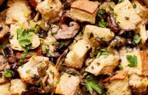 One Pot Sourdough Wild Mushroom Stuffing One Pot Sourdough Wild Mushroom Stuffing