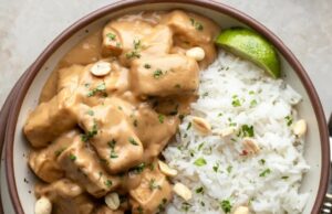 The Best Peanut Tofu with Coconut Rice (Better Than Takeout) Peanut Tofu with Coconut Rice