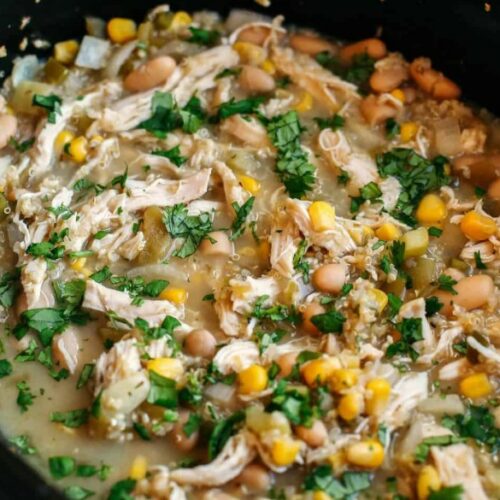 Slow Cooker White Chicken and Quinoa Chili