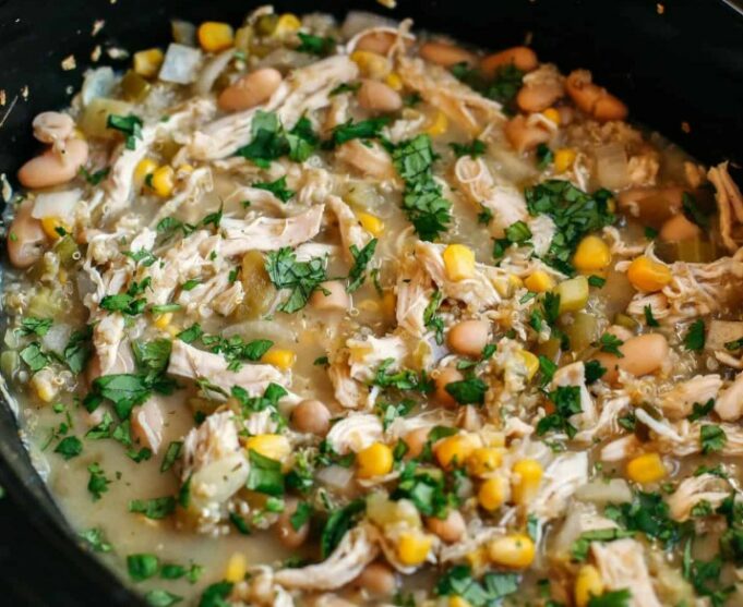 Slow Cooker White Chicken and Quinoa Chili Slow Cooker White Chicken and Quinoa Chili