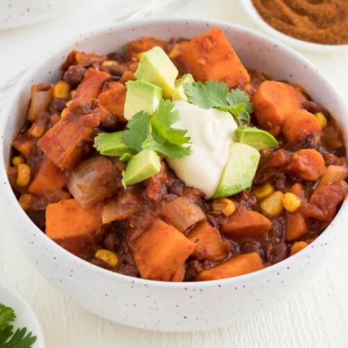 The Best Vegan Sweet Potato Black Bean Chili