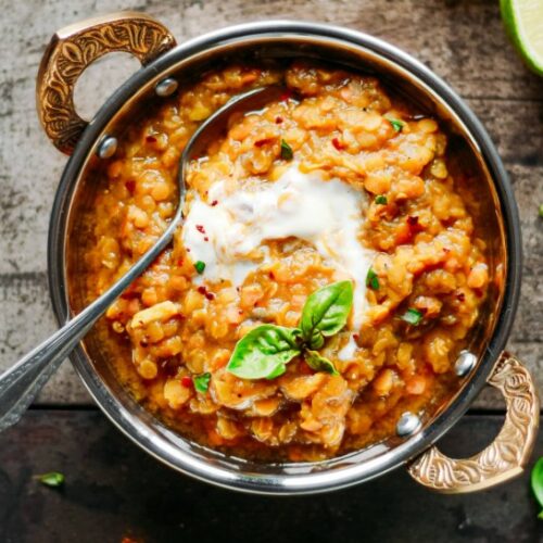 Fire Roasted Eggplant Dal