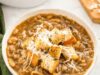 Rustic French Onion Bean Soup (Stovetop or Slow Cooker) French Onion Bean Soup