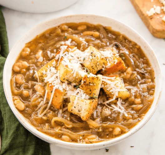 French Onion Bean Soup