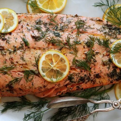 Salmon Roasted in Butter