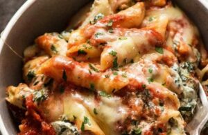 Spinach Ricotta Pasta Bake The Lazy Cook’s Answer to Stuffed Shells Spinach Ricotta Pasta Bake