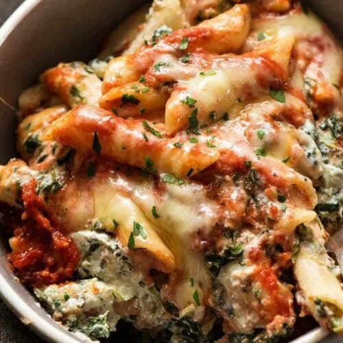 Spinach Ricotta Pasta Bake