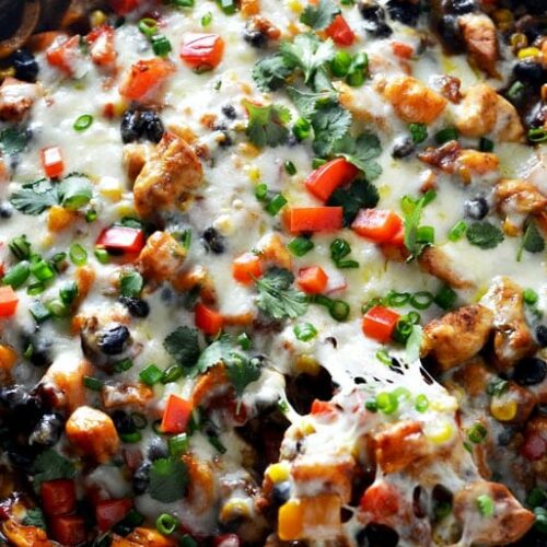 Southwestern Chicken and Sweet Potato Skillet