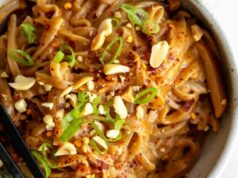 15 Minute Spicy Peanut Butter Noodles (Hot or Cold) Spicy Peanut Butter Noodles
