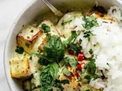 Easy Thai Green Curry with Crispy Tofu (30 Minute Recipe) Thai Green Curry Tofu