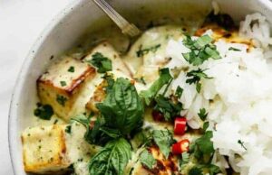 Easy Thai Green Curry with Crispy Tofu (30 Minute Recipe) Thai Green Curry Tofu