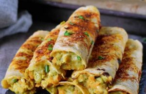 Easy Vegan Taquitos (Crispy Baked Veggie Flautas) Easy Vegan Taquitos