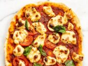 Vegan Margherita Pizza with Homemade Cashew Mozzarella Vegan Margherita Pizza With Cashew Mozzarella