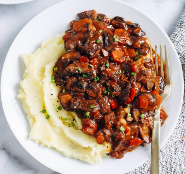 Vegan Mushroom Bourguignon Vegan Mushroom Bourguignon