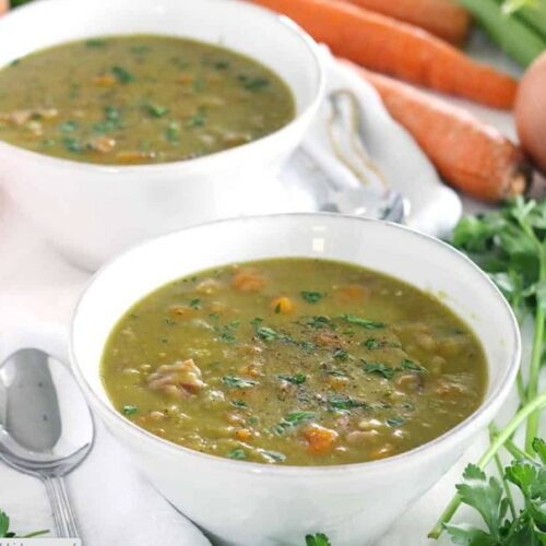 Instant Pot Split Pea Soup with Ham