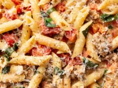 Spicy Italian Sausage Pasta Spicy Italian Sausage Pasta